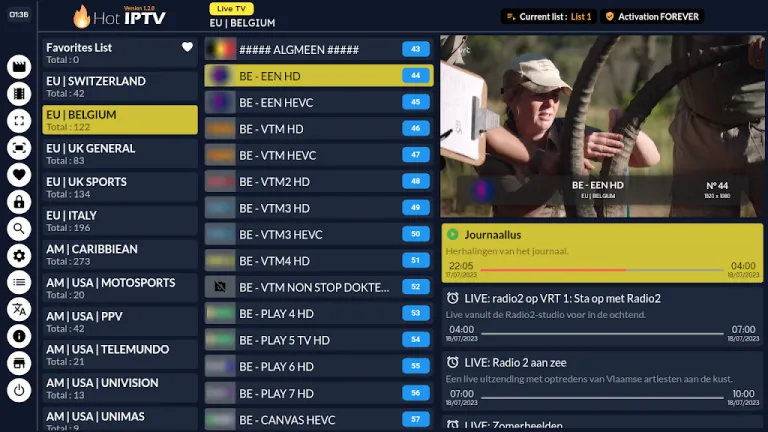 IPTV in hoher Qualität auf Samsung und LG Smart TVs