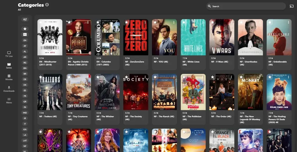 IPTV auf Windows PC TvMate Player